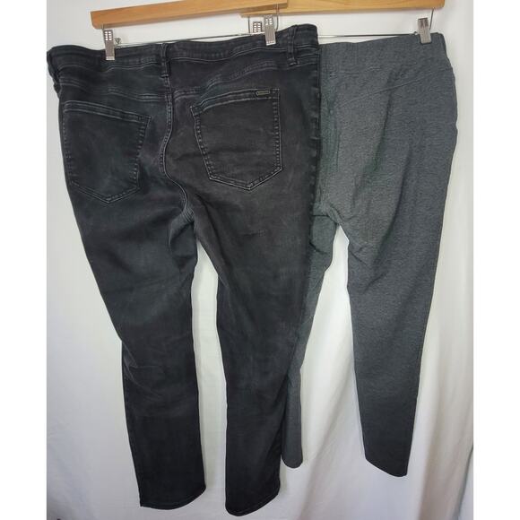 Matilda Jane- Women's 2 piece pants bundle- size XL and 18- Black and Gray - Picture 3 of 10